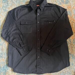 Craftsman Black Long Sleeve Work Shirt – XXL (50–52)
